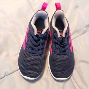 *2/$30* Adidas Magenta Stripe Toddler Sneaker Size 8